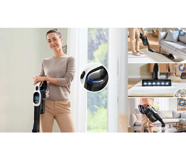 Bosch Odkurzacz pionowy Unlimited 10 BCS1041WAC biały - 1342725 - zdjęcie 9